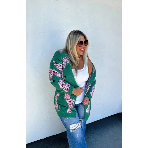 Wild About Leopard Knit Cloud Cardigan - Picture 1 of 3